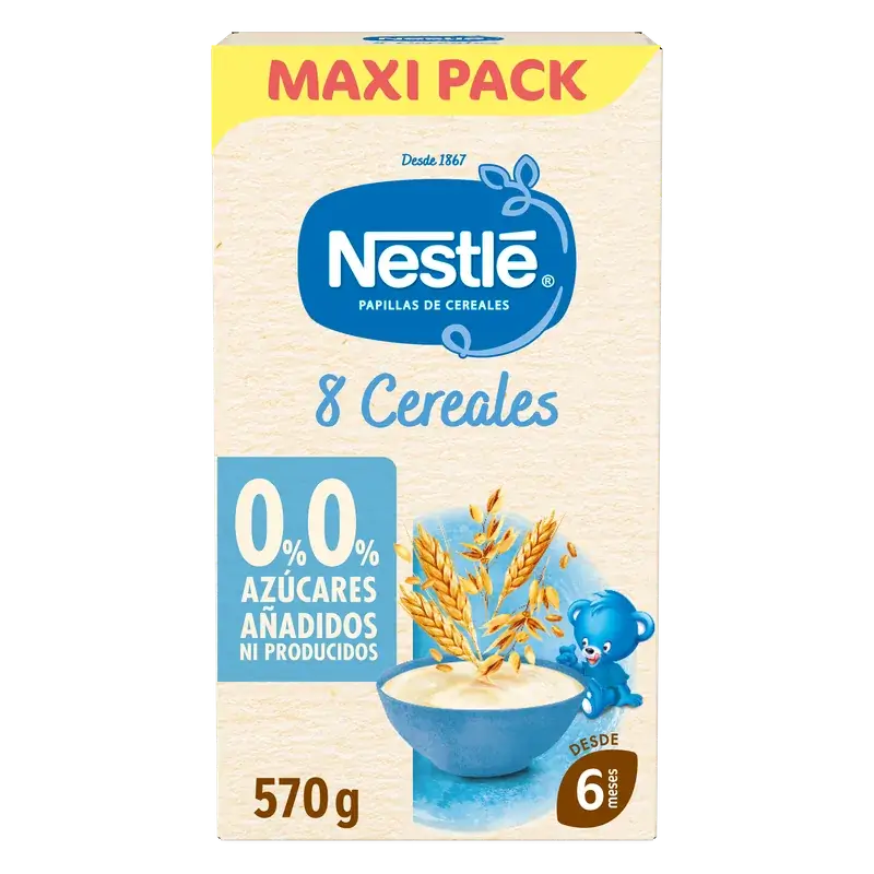 Nestlé Pappa ai 8 cereali 0%, 570 g