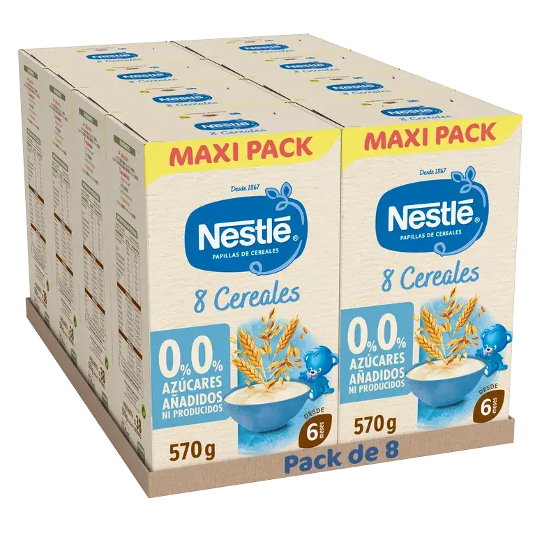 Nestlé Pappa ai 8 cereali 0%, 570 g