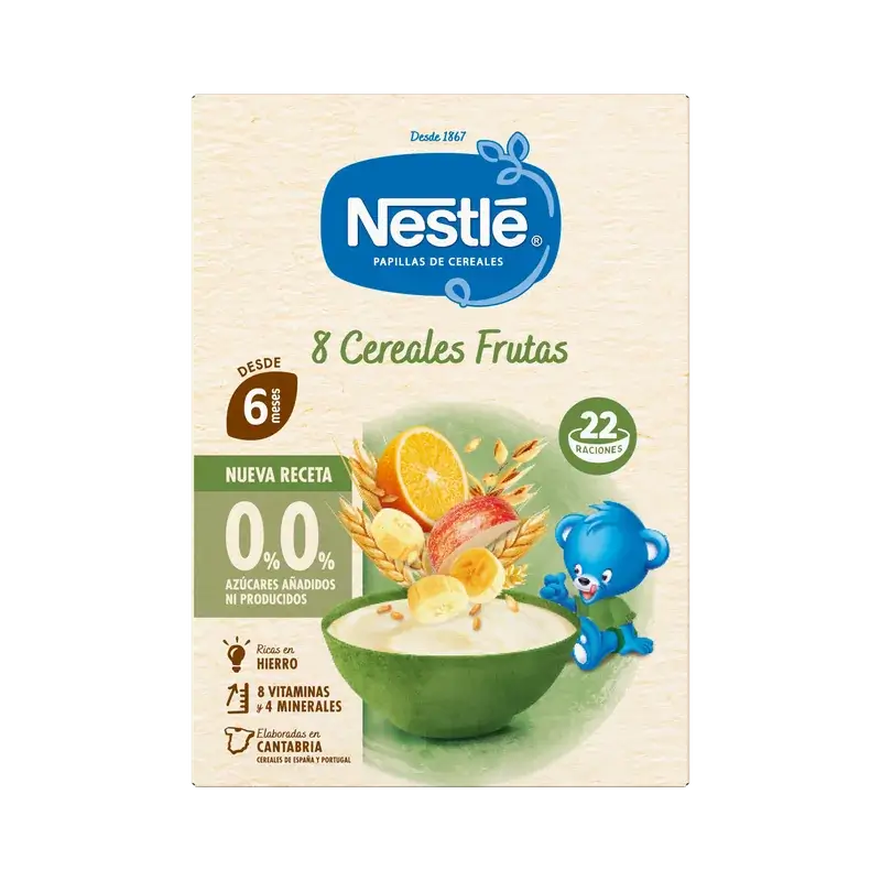 Nestlé Pappa ai 8 cereali 0% frutta, 330 g