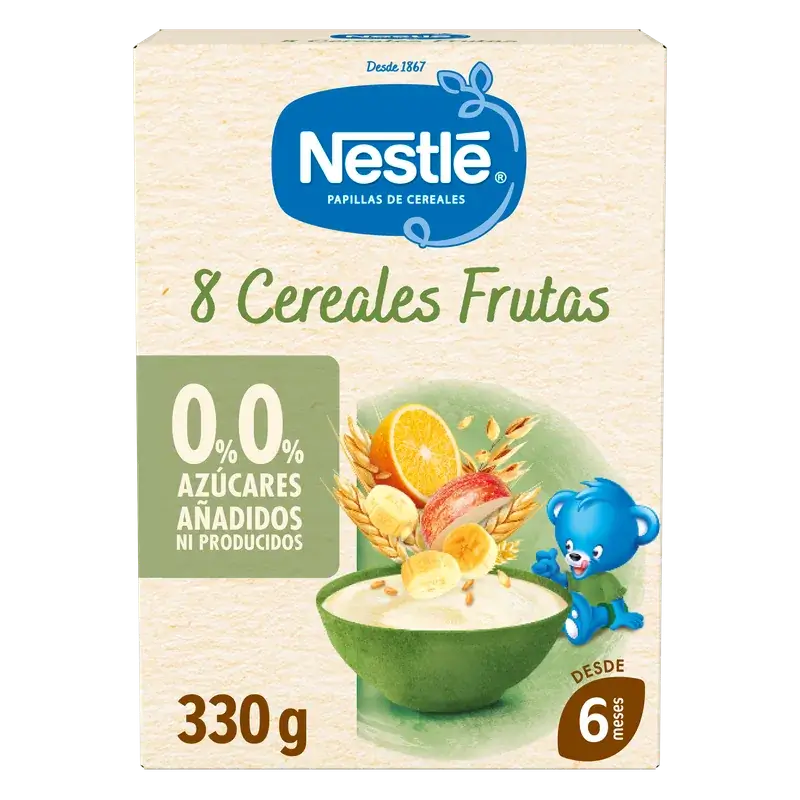 Nestlé Pappa ai 8 cereali 0% frutta, 330 g