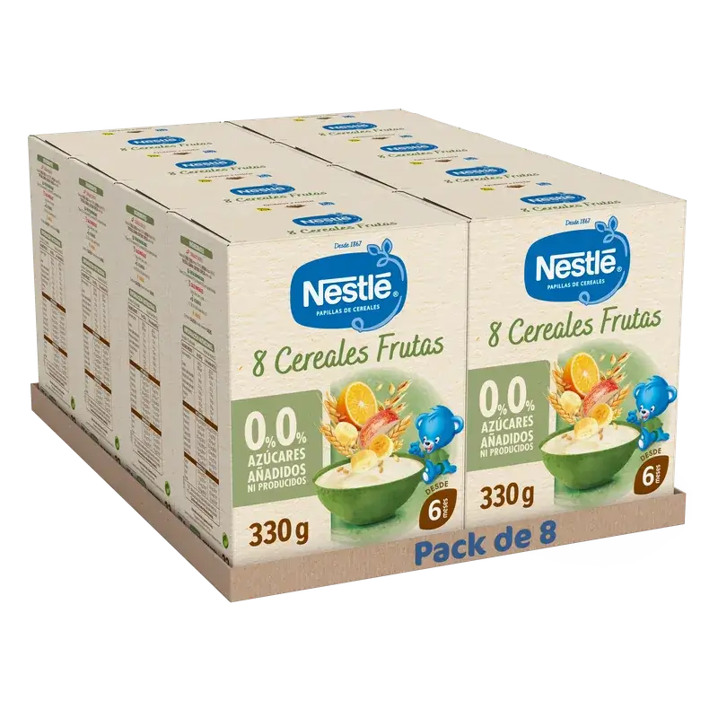 Nestlé Pappa ai 8 cereali 0% frutta, 330 g