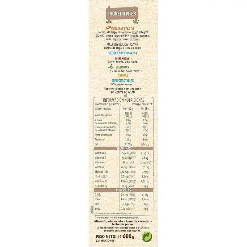 NESTLÉ Papilla 8 Cereali con Biscotti Maria 950g