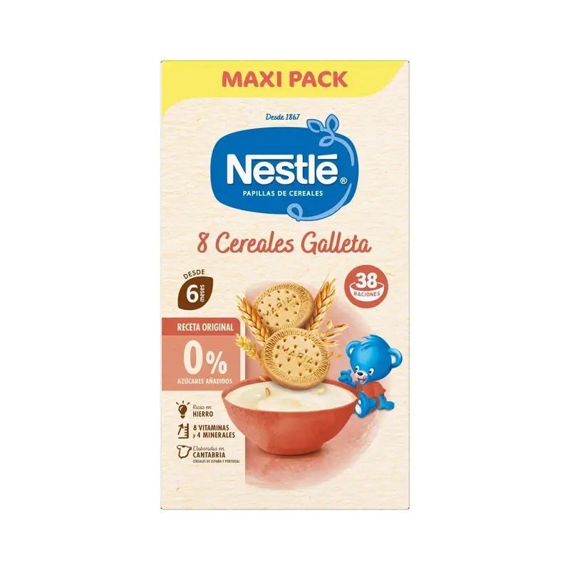 NESTLÉ Papilla 8 Cereali con Biscotti Maria 950g