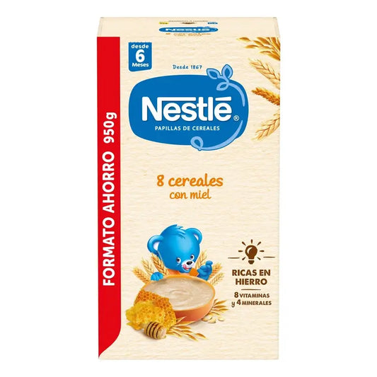 NESTLÉ Papilla 8 Cereali con miele, 950g