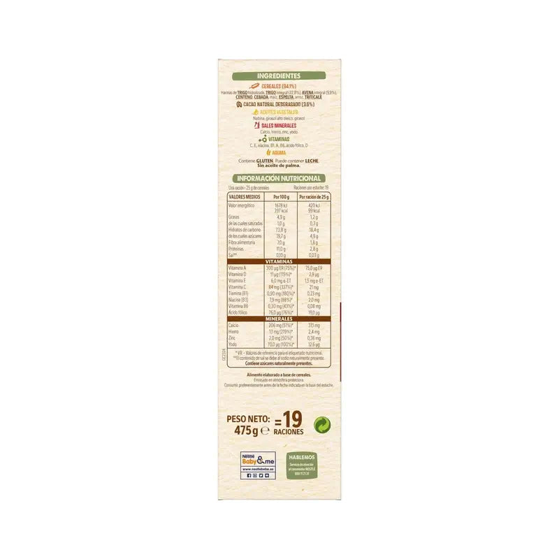 Nestlé Baby Food 8 Cereali con Cacao, 475g