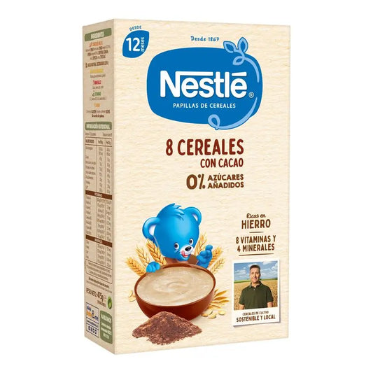Nestlé Baby Food 8 Cereali con Cacao, 475g