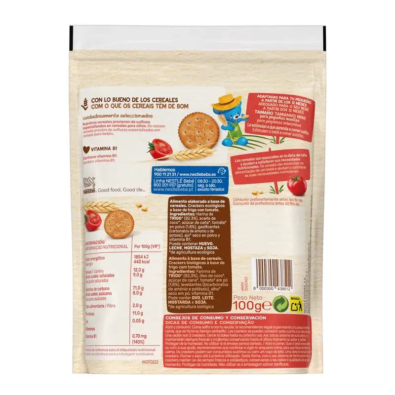 Nestlé PequeCrackers al pomodoro, 100 g