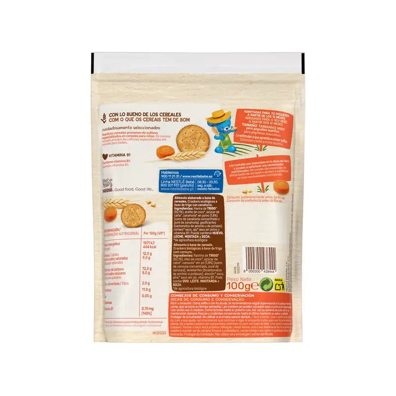 Nestlé PequeCrackers alla carota, 100 g