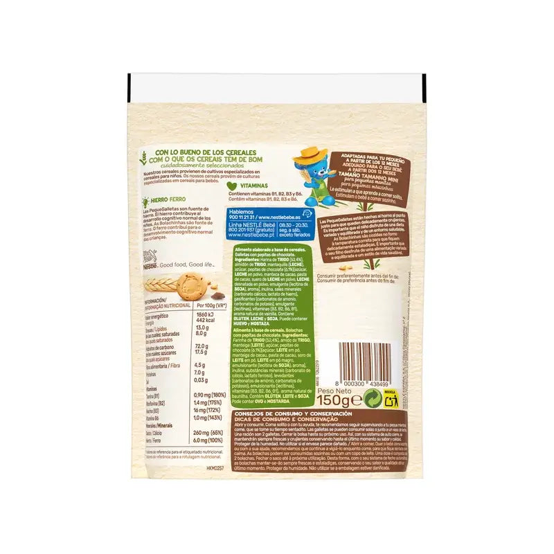 Nestlé PequeGalletas al cioccolato, 150 g