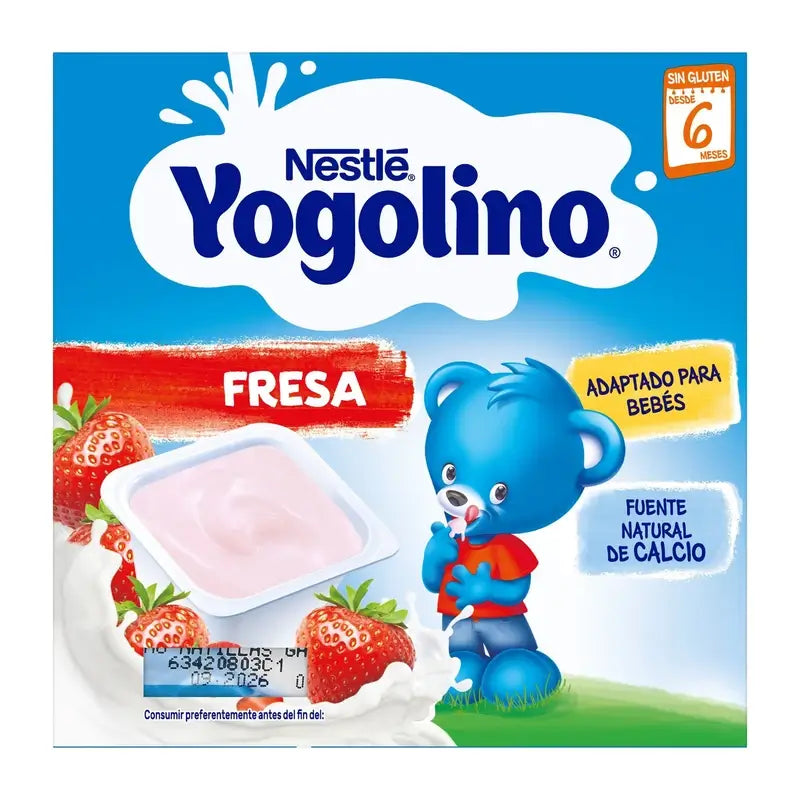 Nestlé Yogolino Fragola, 4X100 g