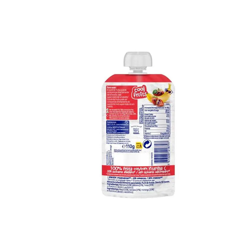 Nestlé Puree Cool Fruits Bustina, 110 g