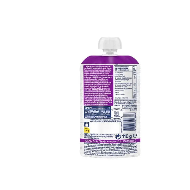Bustina di purea Nestlé Frutti pazzi, 100 g