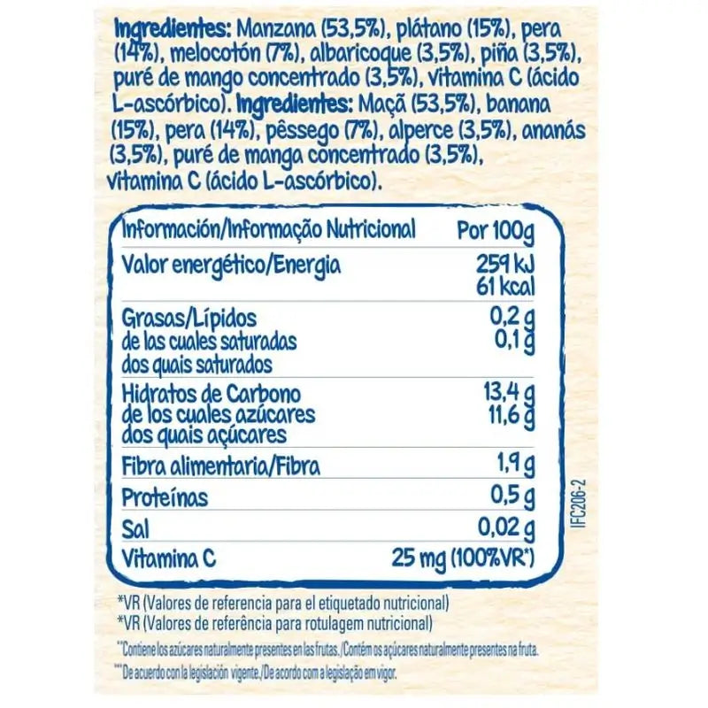 Nestlé Purea 7 Frutta Porzione, 4X100g