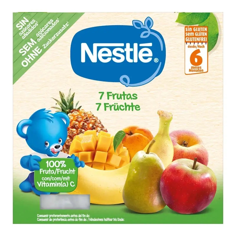 Nestlé Purea 7 Frutta Porzione, 4X100g