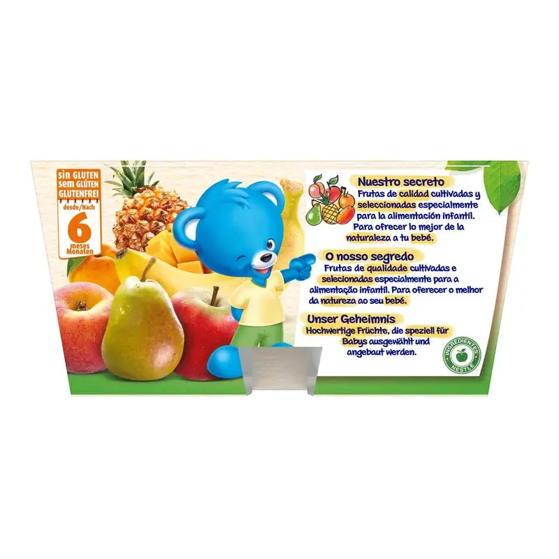 Nestlé Purea 7 Frutta Porzione, 4X100g