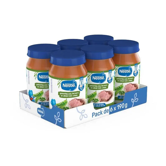 NESTLÉ Confezione Piselli Tarritos con Manzo , 190g x 6 unità