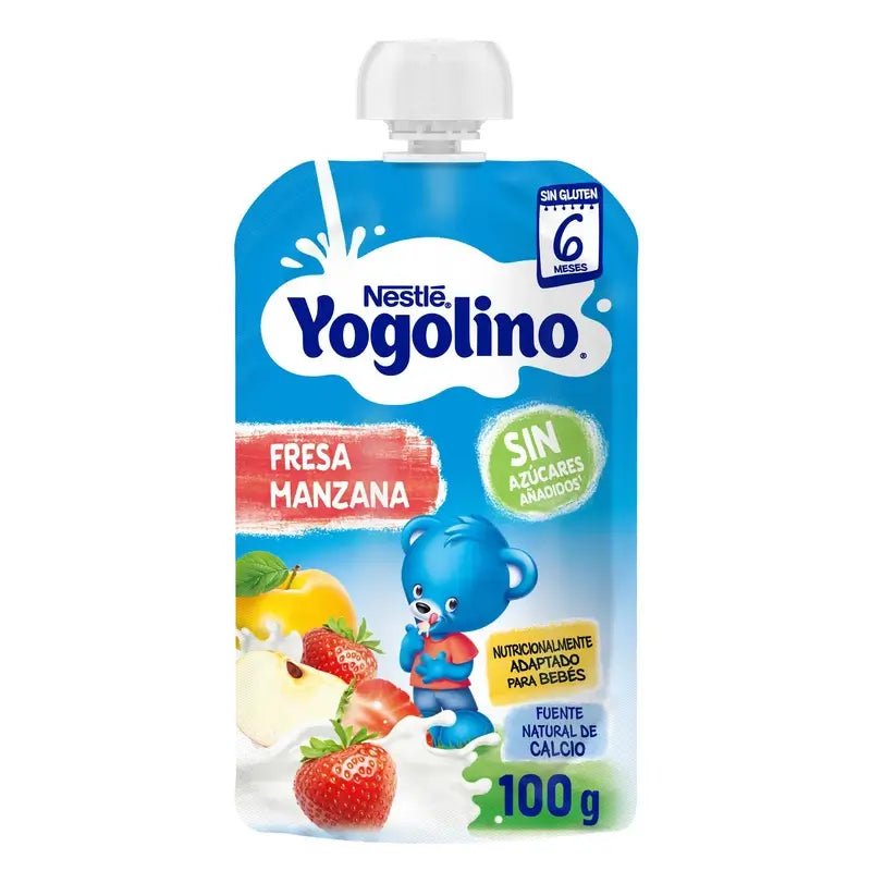 Yogolino Fragola Mela Bustina non zuccherata, 100g