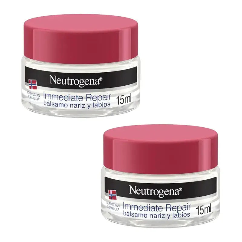 Neutrogena Balsamo per naso e labbra Confezione da 2 x 15 Ml