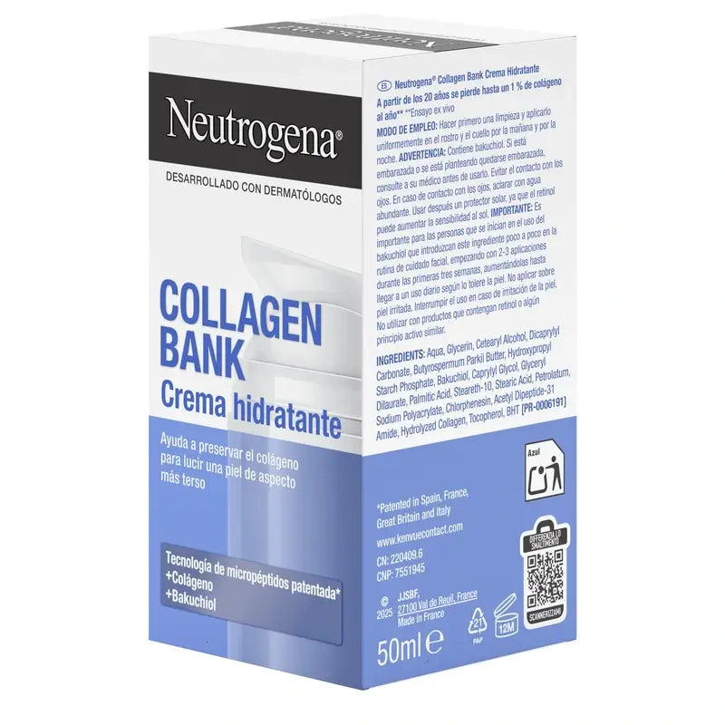 Neutrogena Crema viso idratante Banca del Collagene , 50 ml