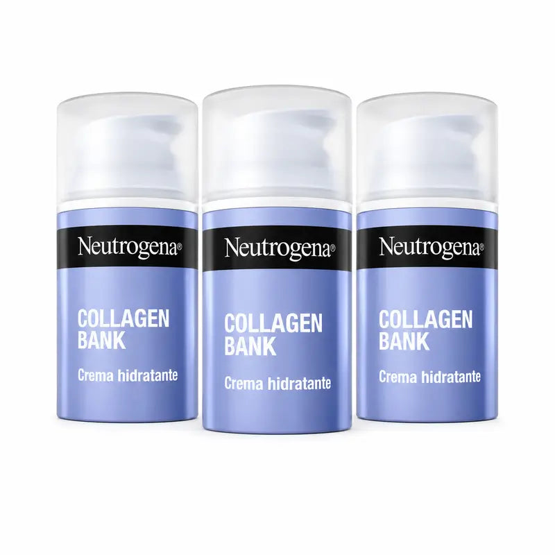 Neutrogena Collagen Bank Crema idratante per il viso, confezione da 3 x 50 ml