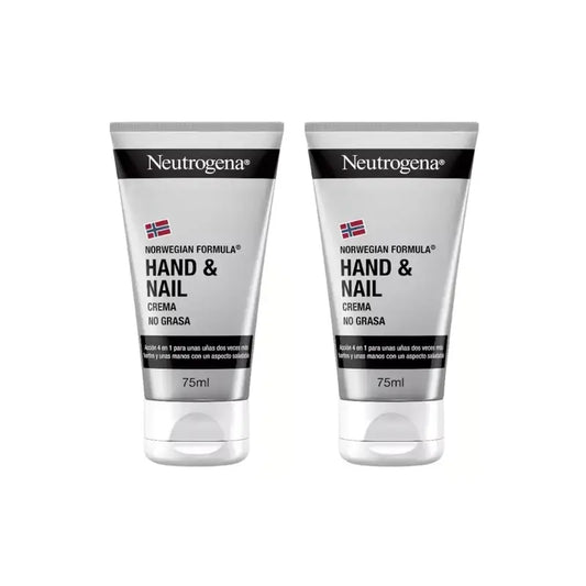 Neutrogena Crema mani e unghie, riparatrice e rinforzante, 2X75 Ml