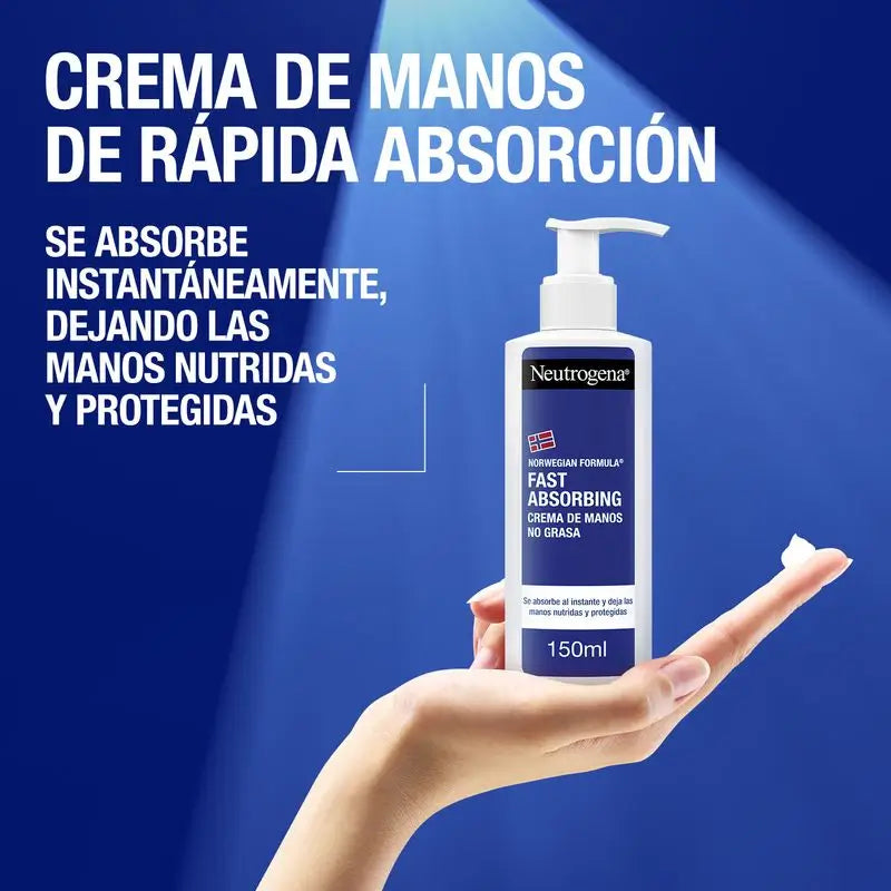 Neutrogena Crema mani ad assorbimento rapido Texture leggera, 150 ml