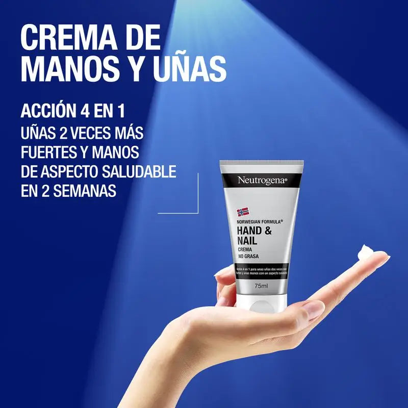 Neutrogena Crema mani e unghie, Ripara e rinforza, 75 ml