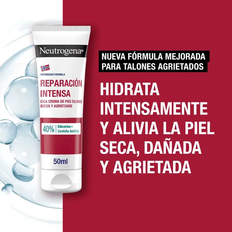Neutrogena Crema Piedi Tallone Screpolato CICA, 50 ml