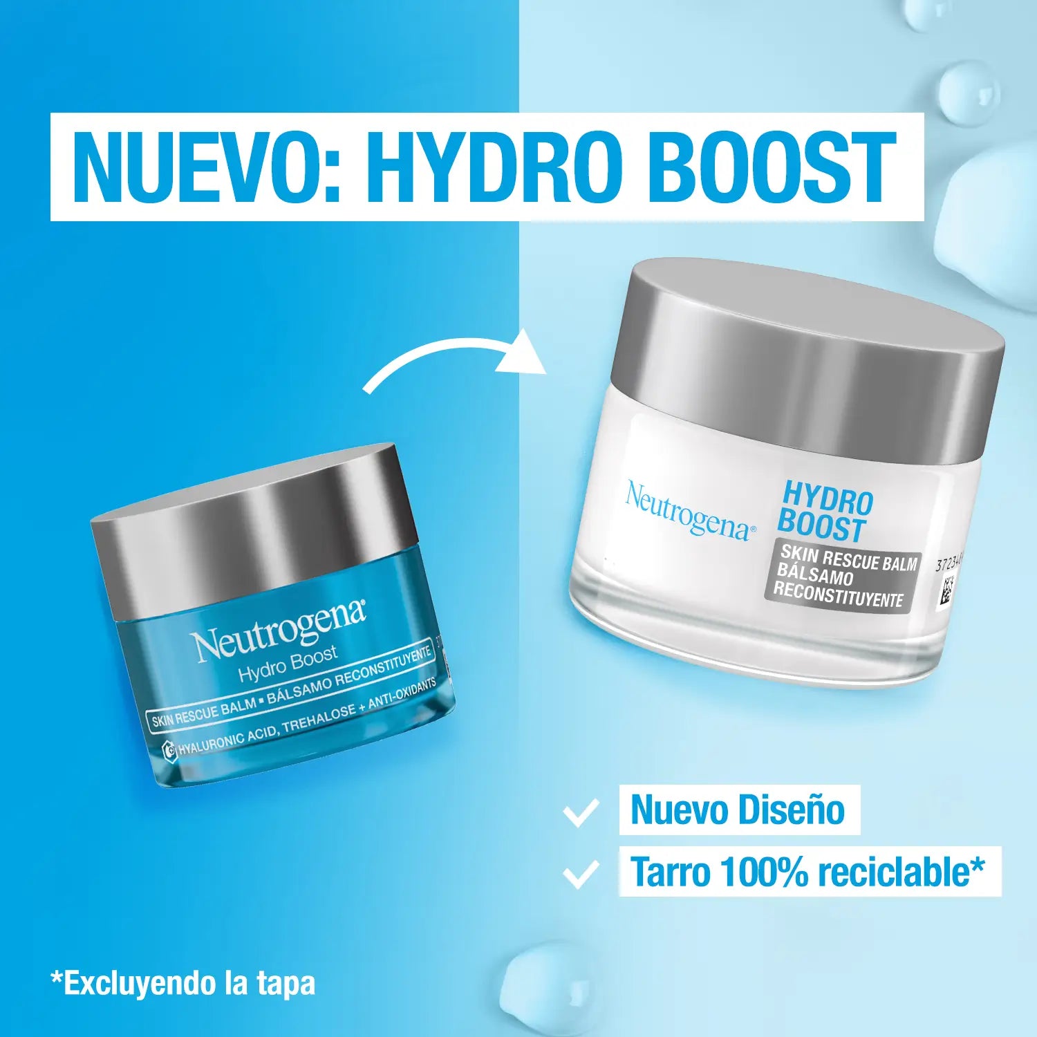 Neutrogena Hydro Boost Balsamo idratante per il viso, 50 ml