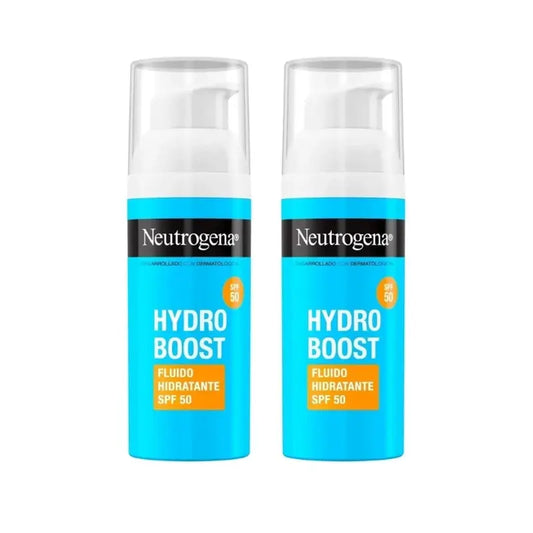Neutrogena Hydro Boost Crema Fluida Idratante Viso Spf50, 2X50 Ml