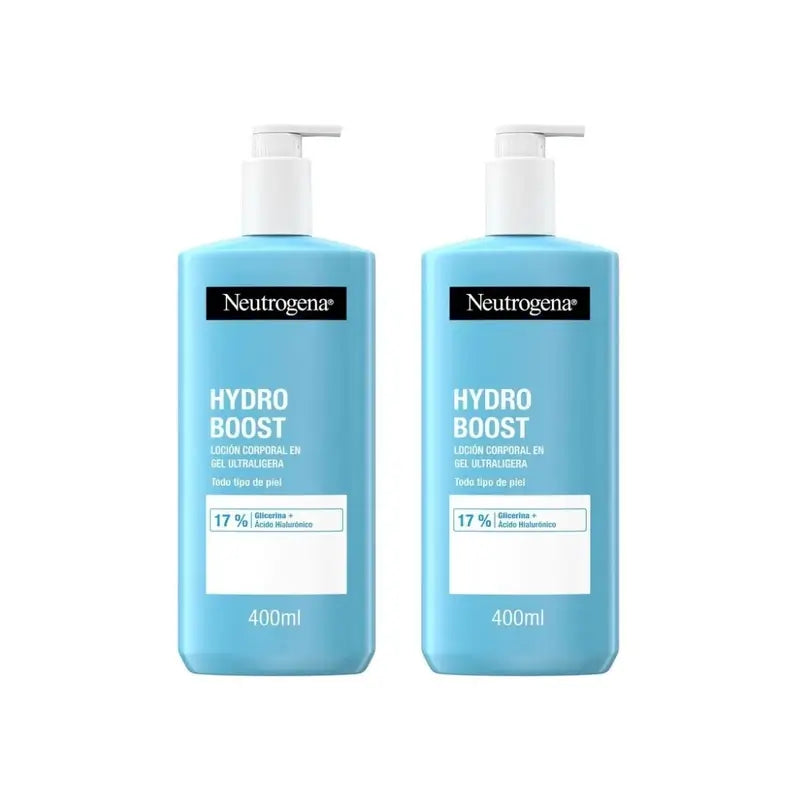 Neutrogena Hydro Boost Gel Ultraleggero Idratante Corpo, 2X400 Ml