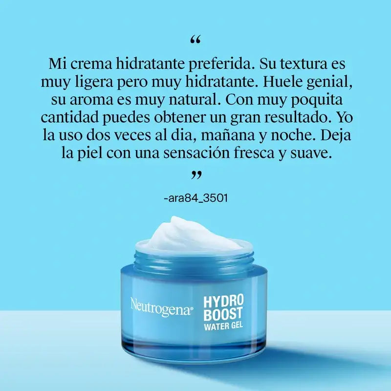 Neutrogena Hydro Boost Acqua Gel Crema Idratante Viso, 2X50 Ml