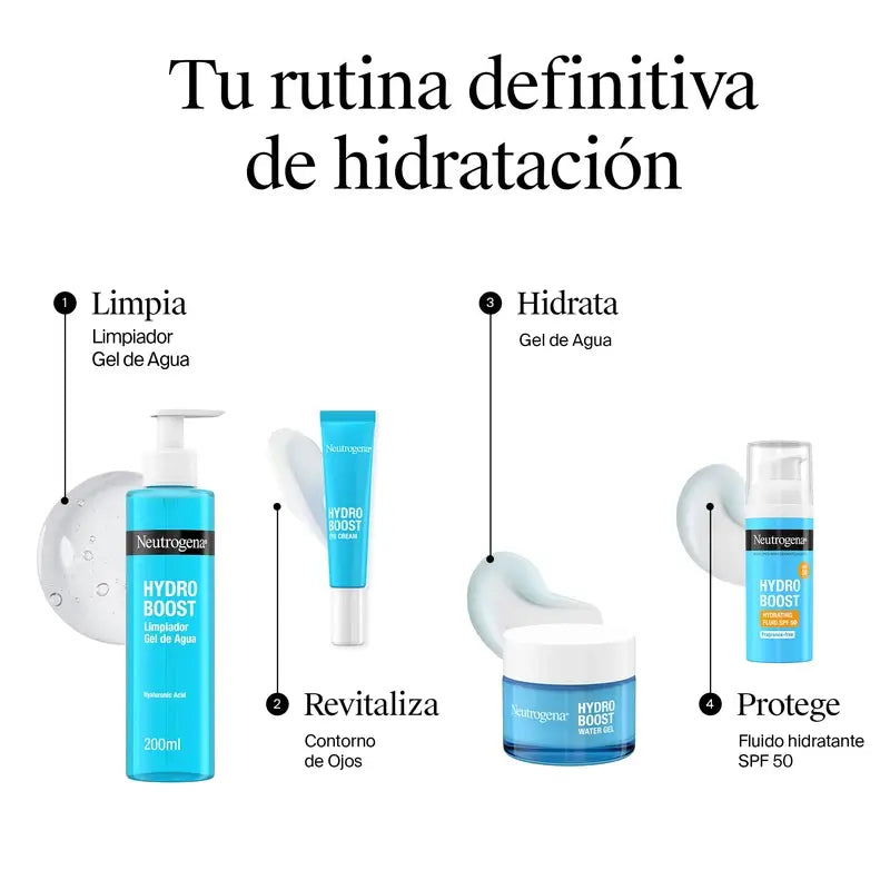Neutrogena Hydro Boost Acqua Gel Crema Idratante Viso Pelle Normale e Mista, 50 ml