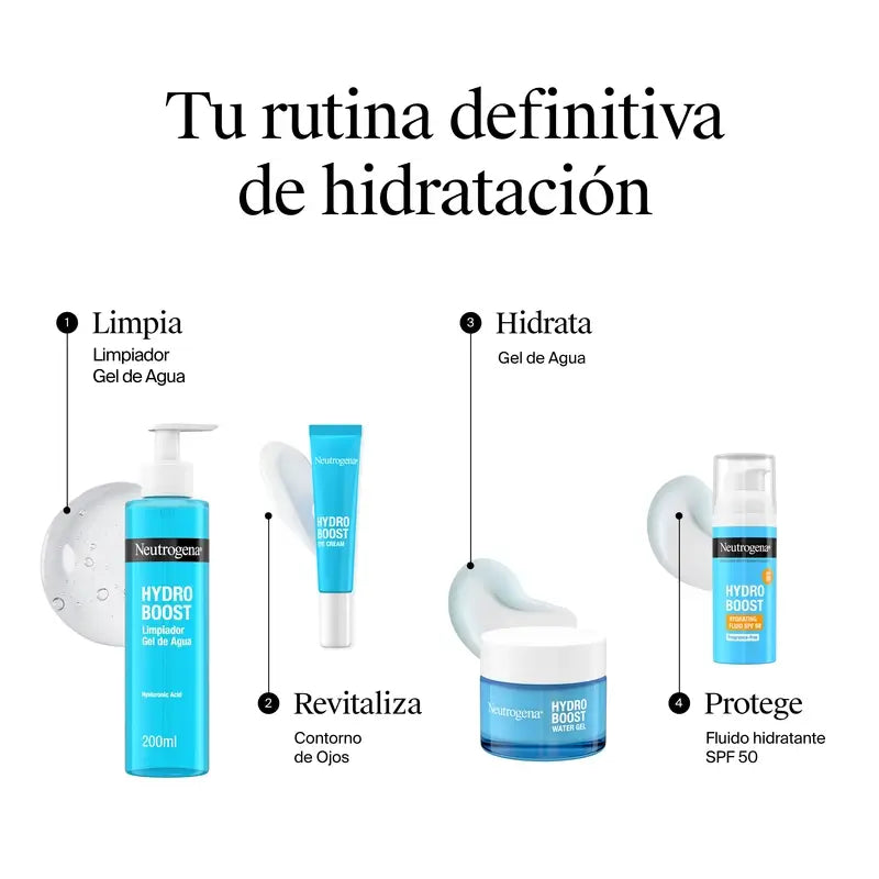 Neutrogena Hydro Boost Gel detergente viso all'acido ialuronico, 200ml