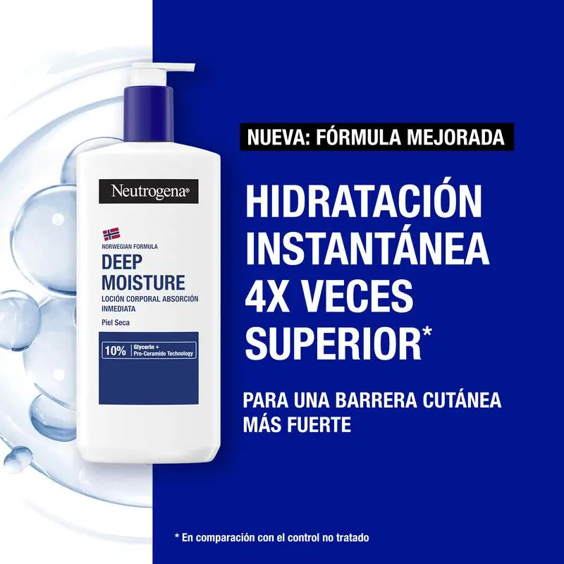 Neutrogena Crema idratante per il corpo per pelli secche, 2x750 ml