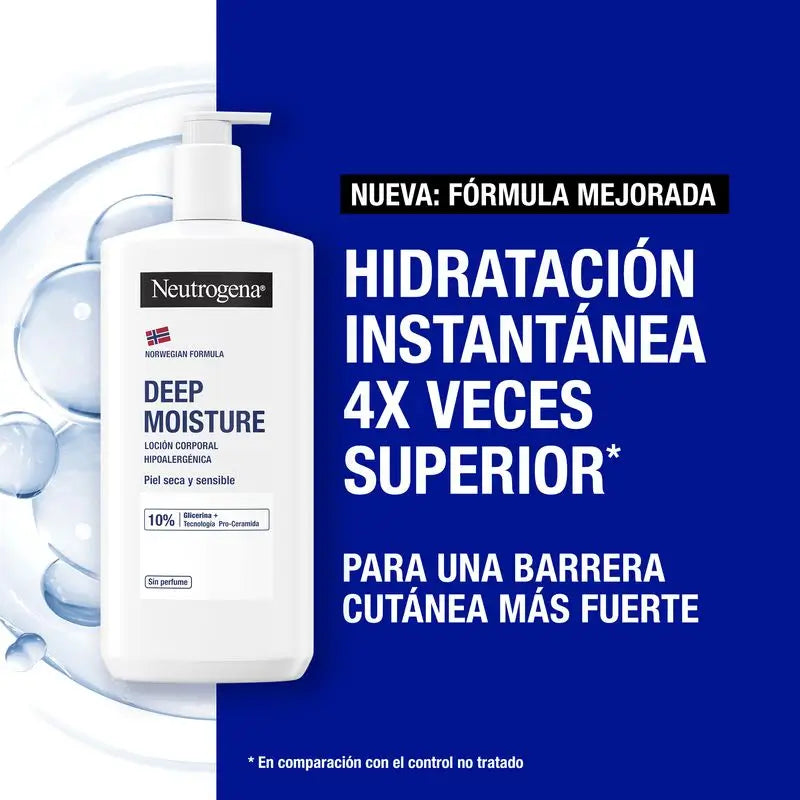 Neutrogena Crema corpo ipoallergenica non profumata, 2x750ml