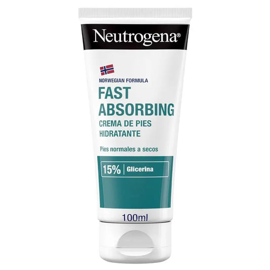 Neutrogena Crema piedi idratante ad assorbimento immediato, 100 ml