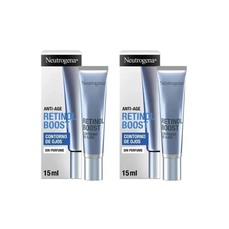 Neutrogena Retinol Boost Crema Occhi Antirughe, 2X15 Ml