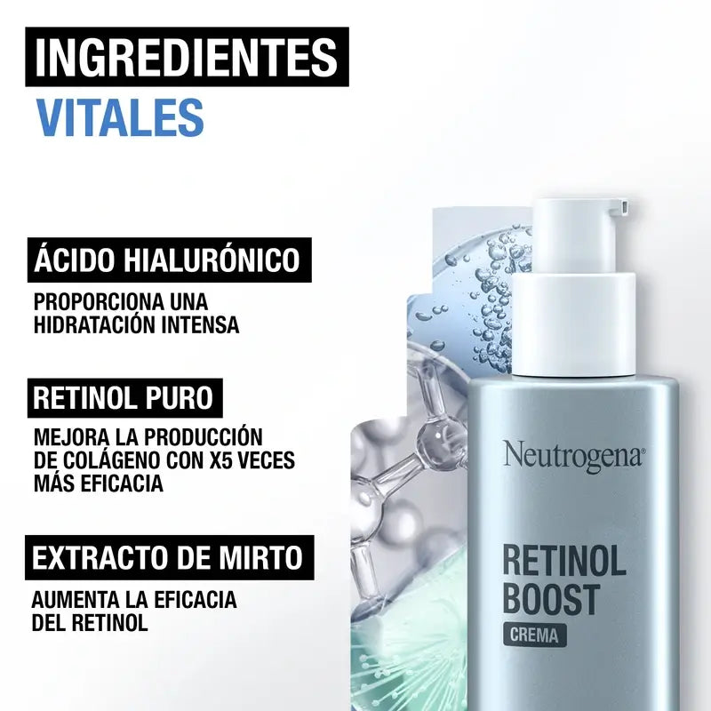 Neutrogena Retinol Boost Idratante Viso Antirughe, 2X50 Ml