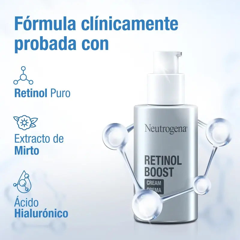 Neutrogena Retinol Boost Idratante Viso Antirughe, 2X50 Ml