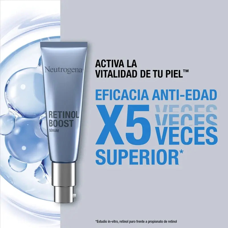 Neutrogena Retinol Boost Siero viso antirughe, 2X15 Ml