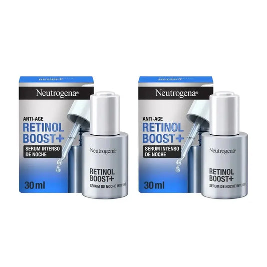 Neutrogena Retinol Boost Siero viso antirughe intenso 0,23% Retinolo, 2X30 Ml