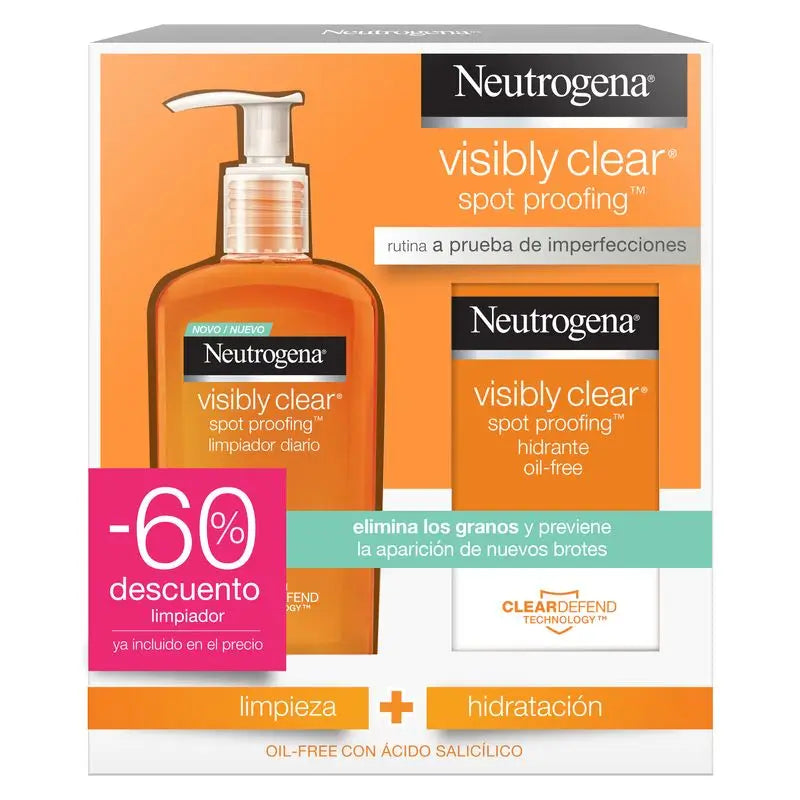 Neutrogena Routine viso Visibilmente Chiaro Detergente + Idratante