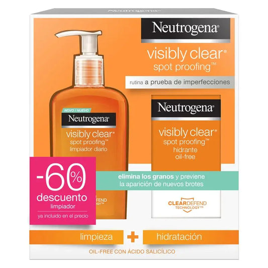 Neutrogena Routine viso Visibilmente Chiaro Detergente + Idratante