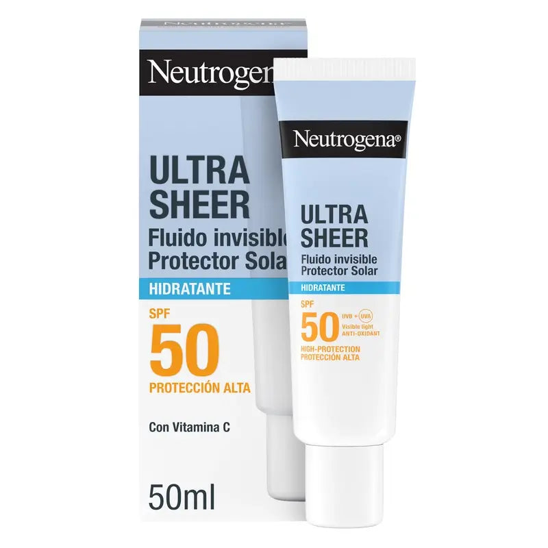 Neutrogena Ultra Sheer Fluido Idratante Invisibile Spf50, 50 ml