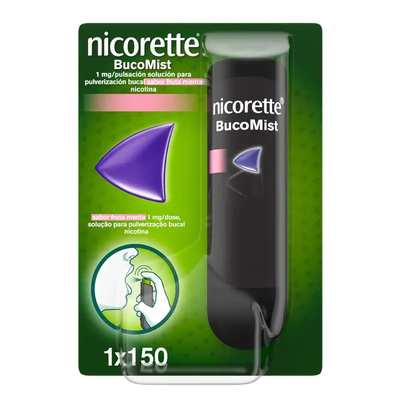 Nicorette® BucoMist 1 mg/pulp soluzione spray per bocca gusto menta e frutta