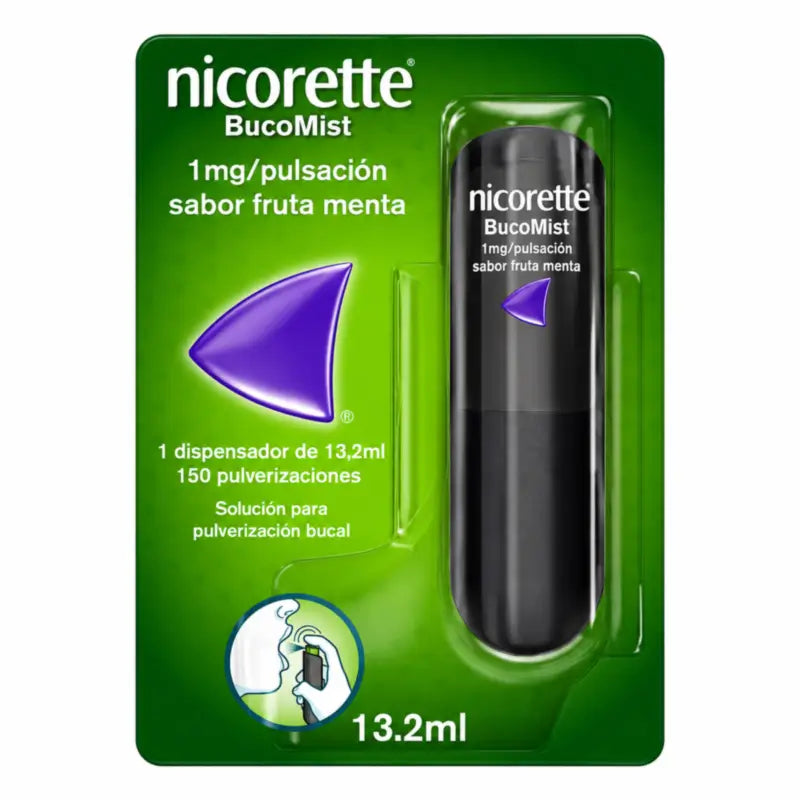 Nicorette® BucoMist 1 mg/pulp soluzione spray per bocca gusto menta e frutta