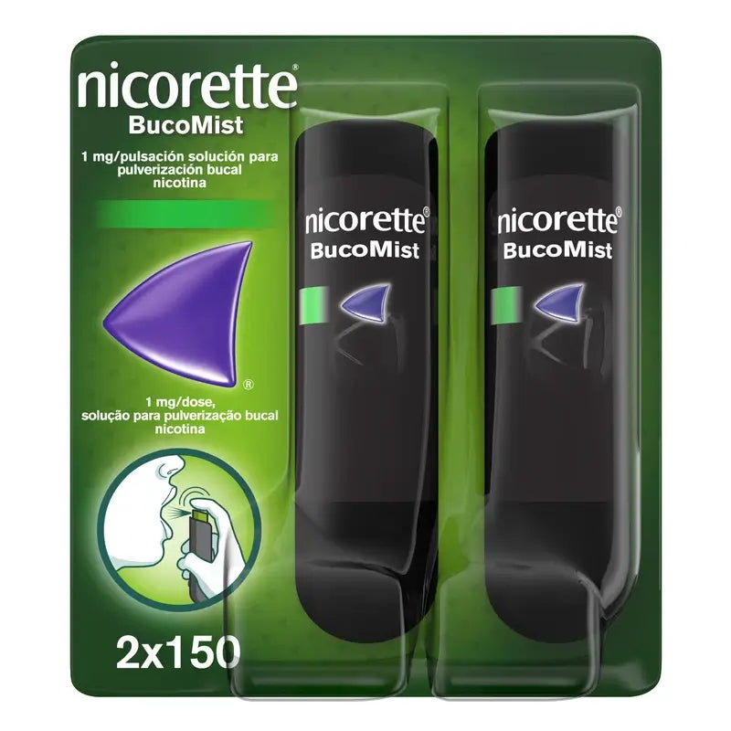Nicorette® BucoMist 1 mg/spruzzo per bocca. Confezione da 2
