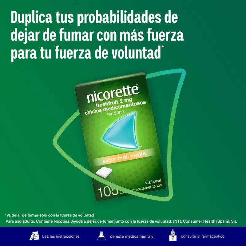 Nicorette Freshfruit 2 mg 105 Gomma da masticare