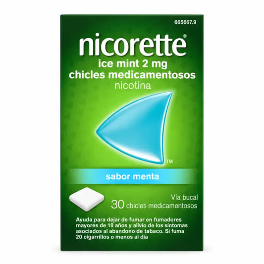 Nicorette Ghiaccio Menta 30 Gomma da Masticare 2 Mg